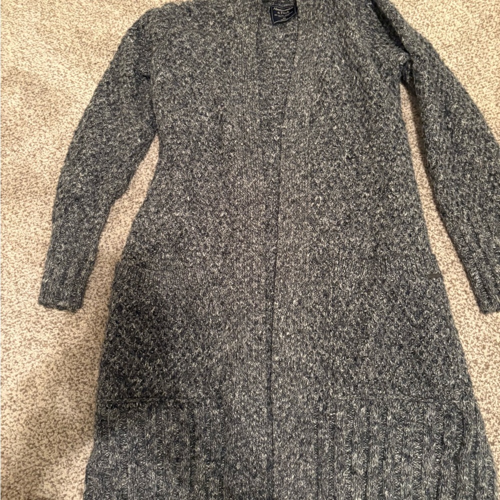 Abercrombie & Fitch Charcoal Women's Cardigan